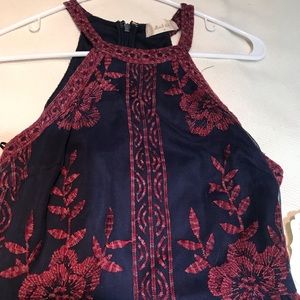 Navy &red NWT maxi dress.